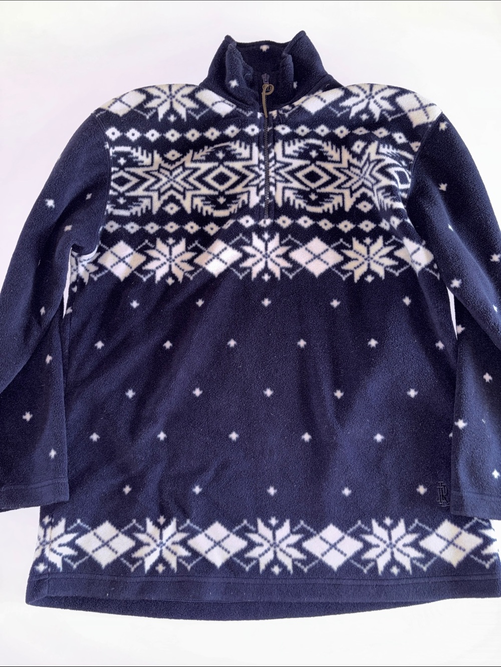 Lauren Fair Isle Quarter Zip Fleece Ralph Lauren Nordic Fleece Snowflakes Fleece